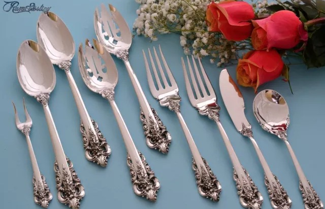 Wallace Grande Baroque Sterling Silver Serving Pieces Wallace Grande Baroque Sterling Silver Serving Pieces