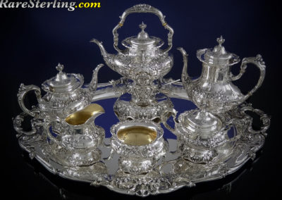 Reed and Barton Francis Sterling Silver Tea Set 7 Piece