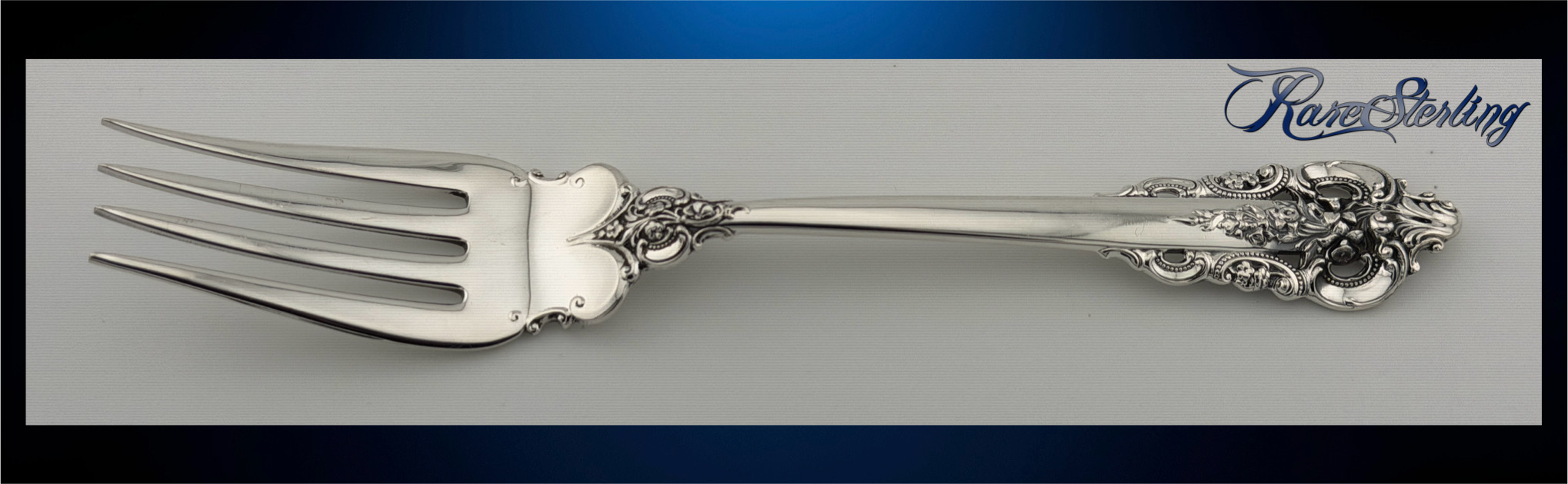 Wallace Grande Baroque Sterling Cold Meat Fork