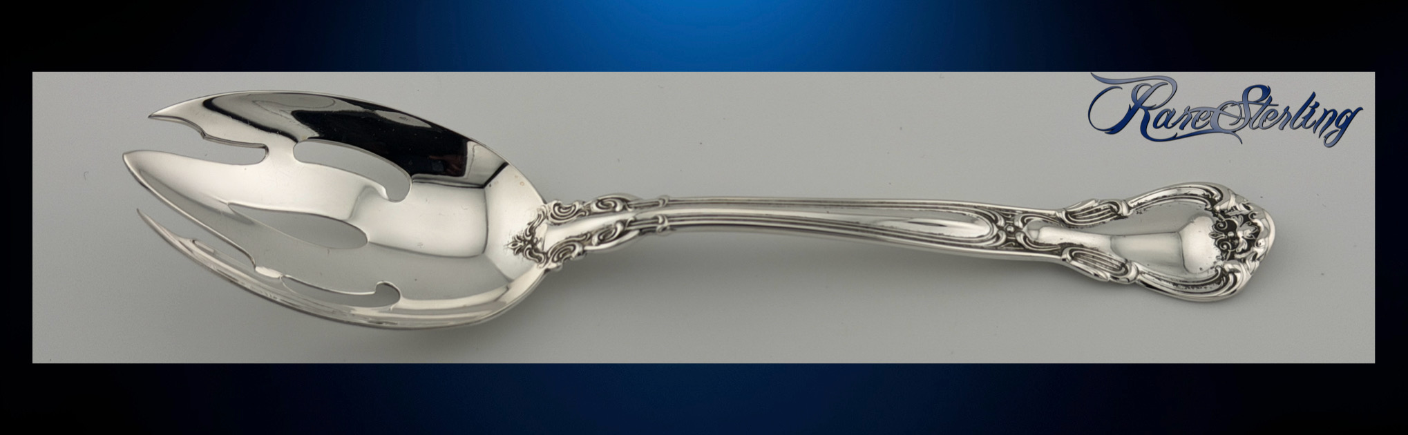 Gorham Chantilly Sterling Silver Pierced Serving Spoon Fork