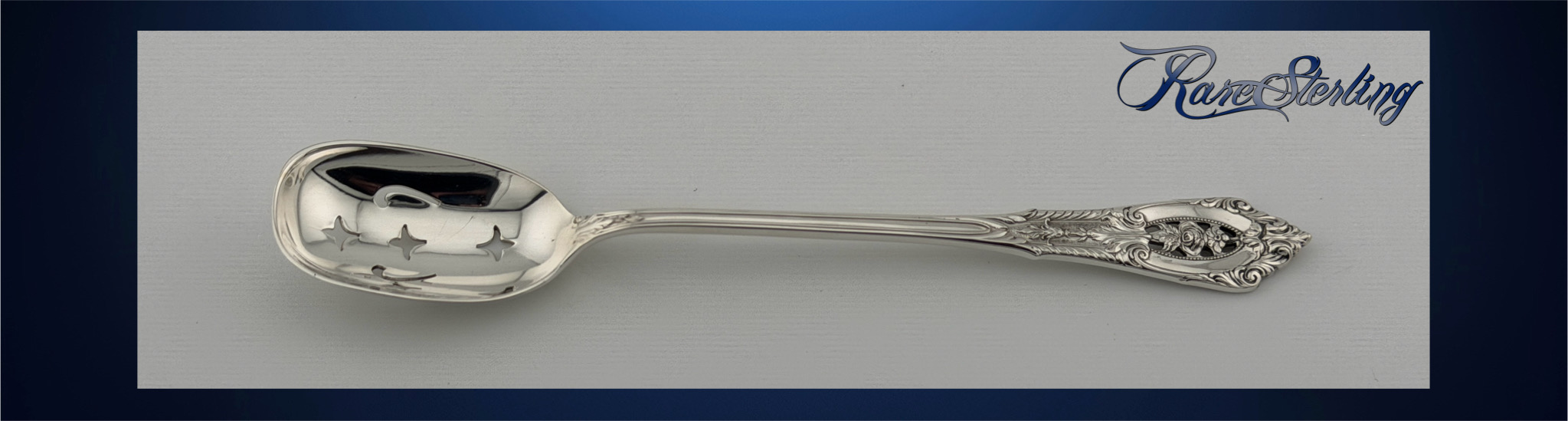Wallace Sterling Silver Olive Spoon