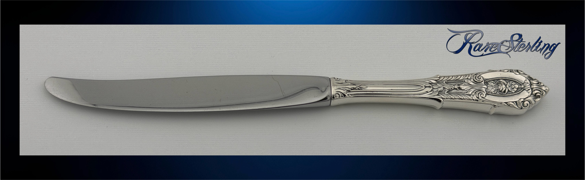 Wallace Sterling Silver Dinner Size Knife, Modern Blade