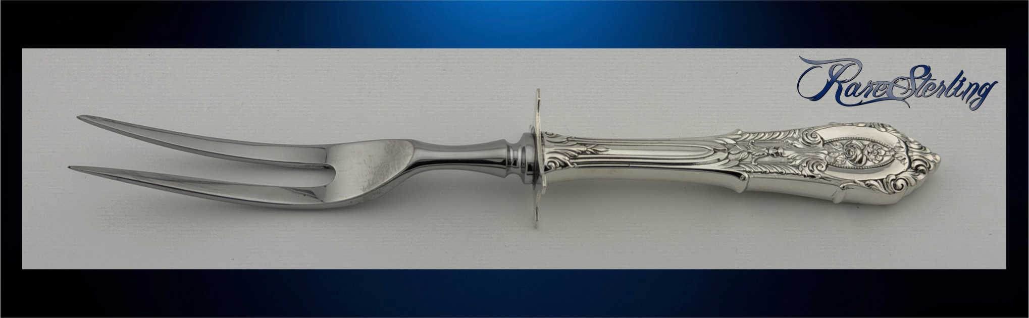 Wallace Sterling Silver Roast Carving Fork