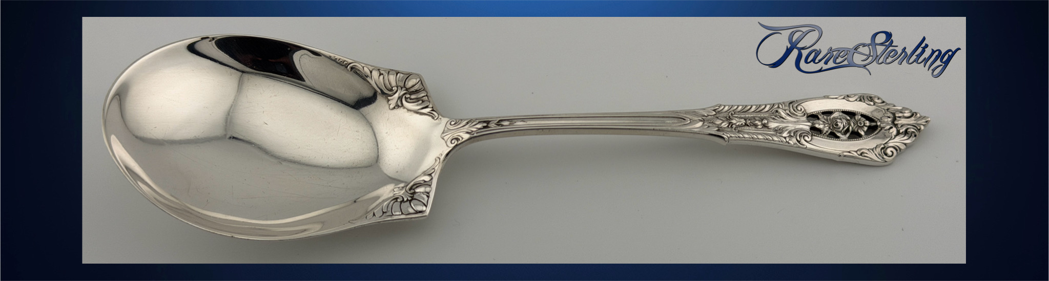Wallace Sterling Silver Salad Serving Spoon