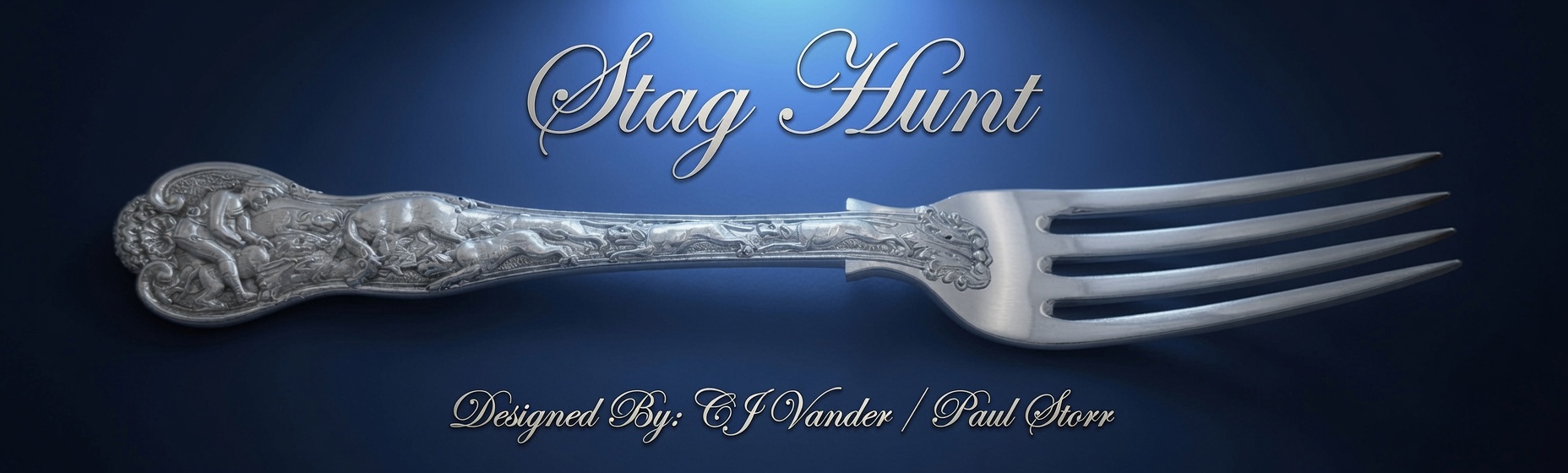 Paul Storr Stag Hunt Sterling Silver Flatware